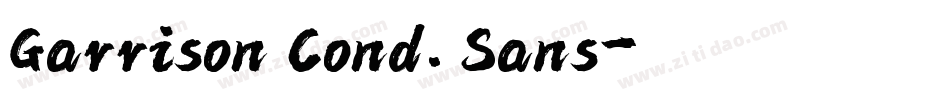 Garrison Cond. Sans字体转换
